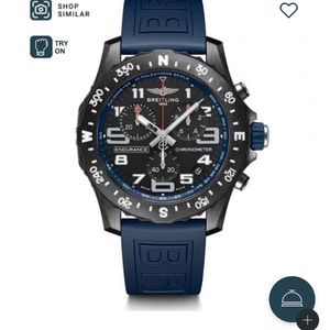 Breitling Professional Endurance Pro Blue Rubber Strap Watch X82310D51B1S1